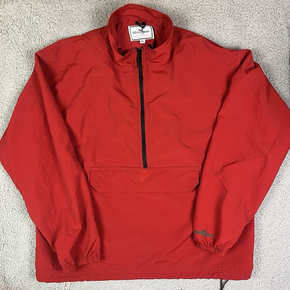 Vintage Wintergreen Northern‎ Wear Anorak Lightweight Coat Red Ely Minnestota